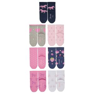 STERNTALER Ponožky  světle růžová / námořnická modř / šedý melír / offwhite / fialová