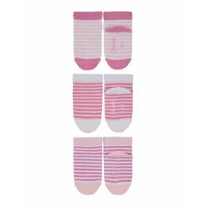 STERNTALER Ponožky  růžová / bílá / pink