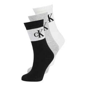 Calvin Klein Underwear Ponožky  černá / šedý melír / bílá