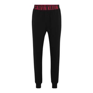 Calvin Klein Underwear Pyžamové kalhoty červená / černá