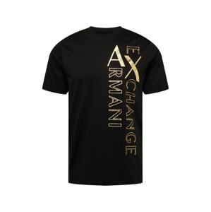 ARMANI EXCHANGE Tričko  zlatá / černá