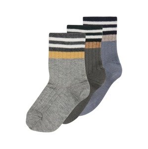 mp Denmark Ponožky 'Alf'  chladná modrá / šedý melír / olivová / černá / offwhite