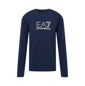 EA7 Emporio Armani Tričko  námořnická modř / bílá