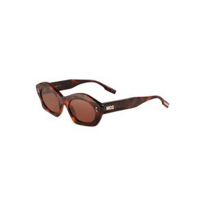 McQ Alexander McQueen Sluneční brýle  karamelová / tmavě hnědá / bílá