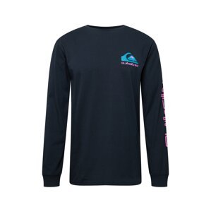 QUIKSILVER Funkční tričko 'OMNI'  tyrkysová / fialová / černá