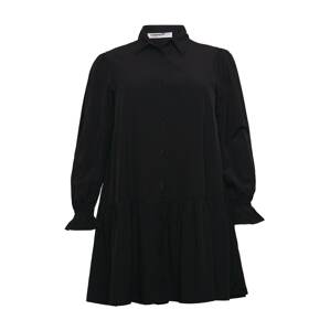 GLAMOROUS CURVE Košilové šaty černá