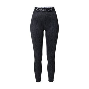 Calvin Klein Performance Sportovní kalhoty  kouřově šedá / černá / bílá