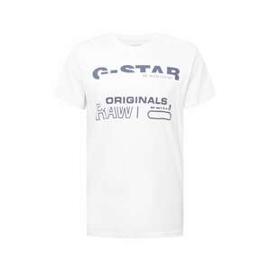 G-Star RAW Tričko  námořnická modř / bílá