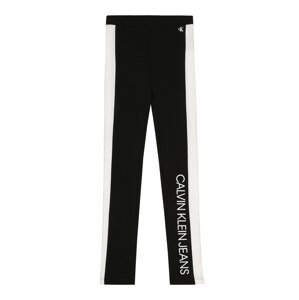 Calvin Klein Jeans Legíny  černá / bílá