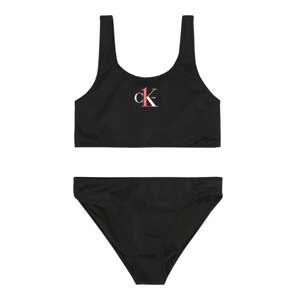 Calvin Klein Swimwear Bikiny  černá / bílá / světle červená
