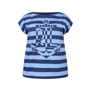 Lauren Ralph Lauren Plus Tričko 'GRIETA'  námořnická modř / světlemodrá