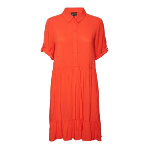 VERO MODA Košilové šaty 'Tipi'  svítivě oranžová