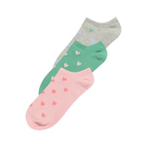 GAP Ponožky  šedý melír / zelená / růžová