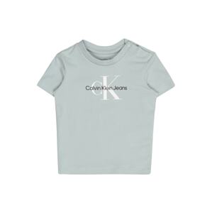 Calvin Klein Jeans Tričko  kouřově modrá / bílá / černá