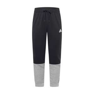 ADIDAS SPORTSWEAR Sportovní kalhoty šedá / černá / bílá