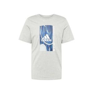 ADIDAS PERFORMANCE Funkční tričko  modrá / šedá / bílá