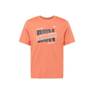 Reebok Sport Funkční tričko  tmavě modrá / oranžová / bílá