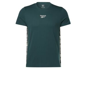 Reebok Sport Funkční tričko 'Identity Tape'  zelená / černá / bílá