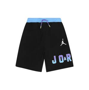 Jordan Sportovní kalhoty  černá / fialová / bílá / tyrkysová