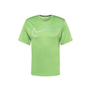 NIKE Funkční tričko 'Miler' modrá / zelená / bílá