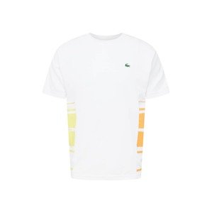 Lacoste Sport Funkční tričko žlutá / oranžová / bílá