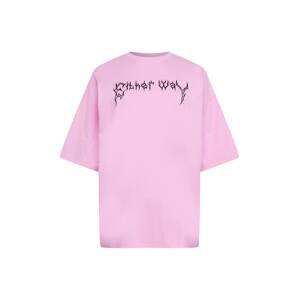 Public Desire Curve Oversized tričko pink / černá