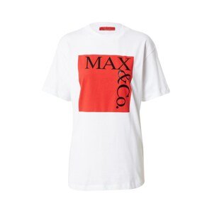 MAX&Co. Tričko  ohnivá červená / černá / bílá