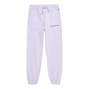 Calvin Klein Jeans Kalhoty  pastelová fialová / černá