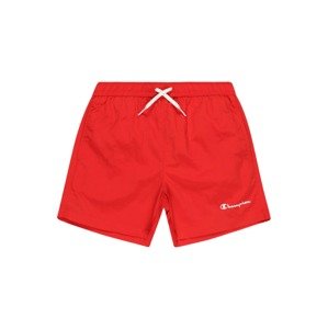 Champion Authentic Athletic Apparel Plavecké šortky  červená / bílá