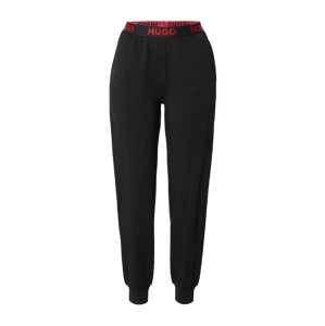 HUGO Pyžamové kalhoty červená / černá