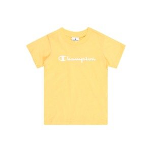 Champion Authentic Athletic Apparel Tričko  žlutá / bílá