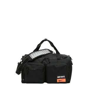 NIKE Sportovní taška 'Utility Power'  oranžová / černá / stříbrná / bílá