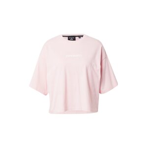 Superdry Tričko  bílá / růžová