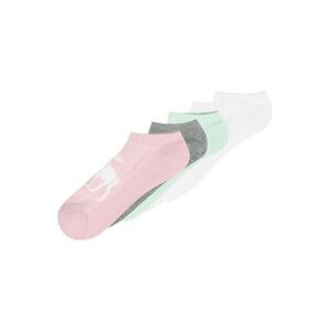 Abercrombie & Fitch Ponožky šedý melír / mátová / světle růžová / bílá