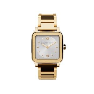 Kapten & Son Analogové hodinky 'Tresor Gold'  zlatá / stříbrná