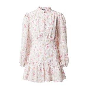 Bardot Košilové šaty 'HENDRY'  světle béžová / pink / pitaya / bílá