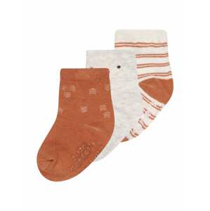Carter's Ponožky karamelová / světle šedá / bílá
