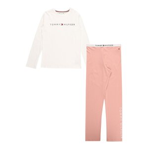 Tommy Hilfiger Underwear Pyžamo  bílá / světle růžová / jasně červená / tmavě modrá