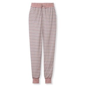 CALIDA Pyžamové kalhoty starorůžová / černá / bílá