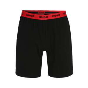 HUGO Pyžamové kalhoty 'Linked' červená / černá