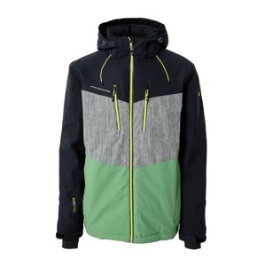 KILLTEC Sportovní bunda svítivě žlutá / šedý melír / světle zelená / černá