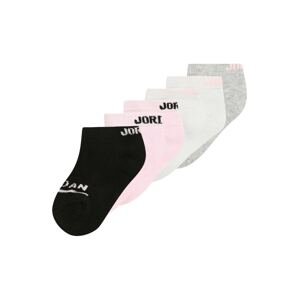 Jordan Ponožky  světle šedá / šedý melír / růžová / černá
