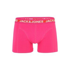 JACK & JONES Boxerky  pink / červená / bílá
