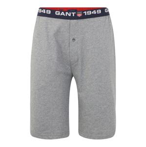 GANT Pyžamové kalhoty  námořnická modř / šedá / červená / bílá