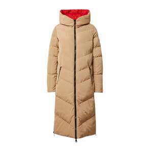 GARCIA Zimní kabát  béžová / červená