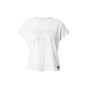 DKNY Performance Funkční tričko  stříbrně šedá / černý melír / bílá